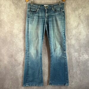Paige Skyline Boot Jeans Womens 28 Blue Medium Wash Bootcut Denim Casual Boho